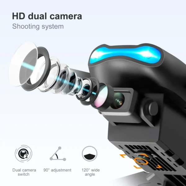 QJ E99 K3 Pro HD 4k Drone Dual Camera High Hold Mode Foldable Mini WIFI Aerial Photography RC Quadcopter Toys Helicopter Dron - Image 4