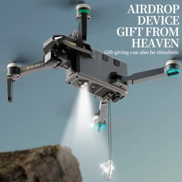 KF104 / KF104MAX2 Professional Drone With 4K Camera 3-Axis Gimbal WIFI 360 Obstacle Avoidance Touch Screen FPV Brushless RC Dron - Image 6