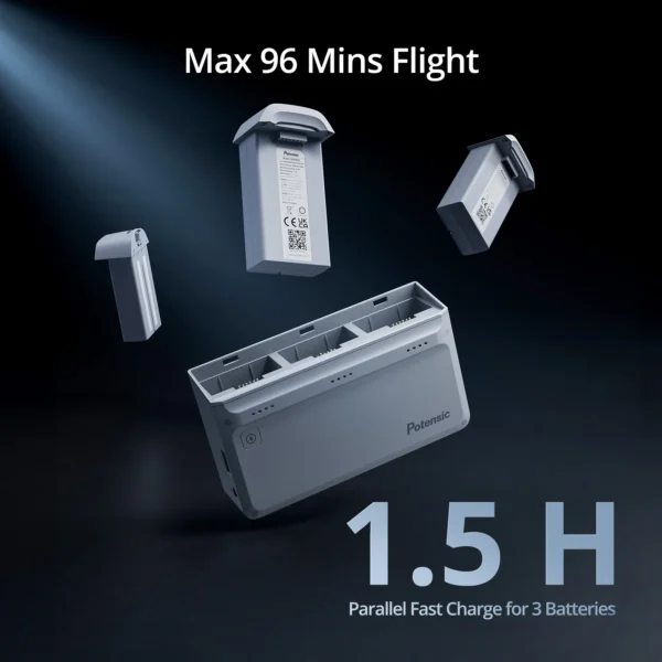 Potensic C0 4K GPS Professional Drone Max 6-KM, 3-Axis Gimbal, Visual Tracking, QuickShot, Under 249g, Return to Home-ATOM - Image 3