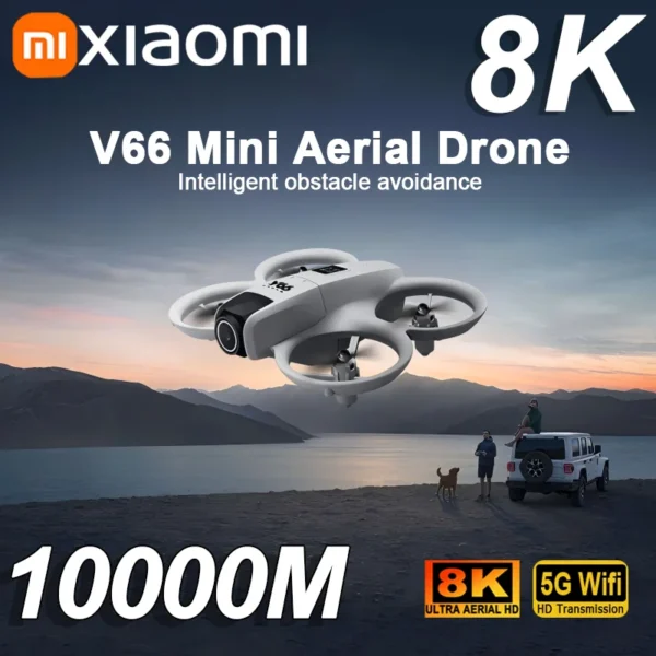 Xiaomi V66 Mini RC with VR Aerial Drone 8K Professinal Wide Angle HD Camera Foldable Obstacle Avoidance Helicopter Drone Toys