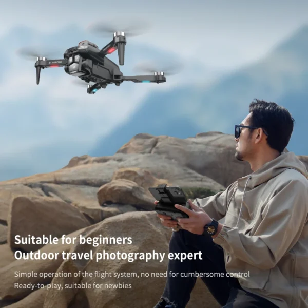 For Xiaomi S13 Drone 8K Professional Dual Camera GPS FPV Brushless Motor Optical Flow Hovering Folding Quadcopter Foldable Dron - Image 2
