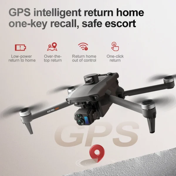 A25 PRO Professional GPS Drone With 8K Camera 3-Axis Gimbal WIFI 360 Obstacle Avoidance Touch Screen FPV Brushless RC Quadcopter - Image 6