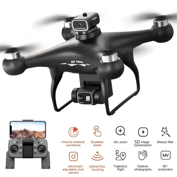 S116 MAX Drone Professional with 3 Batteries 8K Dual Camera Optical Flow Brushless 360° Obstacle Avoidance WIFI FPV RC Dron Toys - Image 2