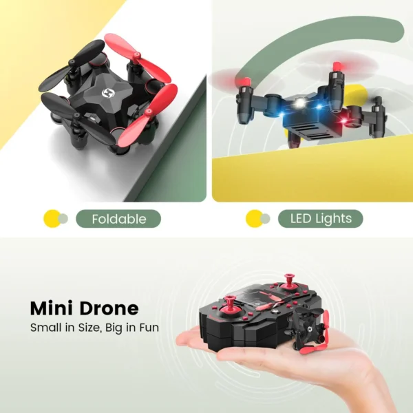 Holy Stone HS190 Mini Nano Drone, Foldable, Portable, Altitude Hold, 3D Flips, Headless Mode, Easy for Beginners - Image 5