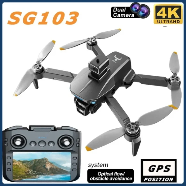 SG103 Ultra Large Control PRO Drone 4K High-Definition Camera FPV Brushless Obstacle Avoidance Automatic Return Remote Control - Image 2