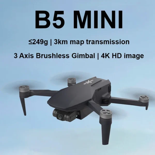 B5 Mini Drone 4K HD Camera 3-Axis Gimbal Brushless RC Quadcopter GPS 3KM 26 Mins Flight Remote Control Drones RC Helicopter - Image 2