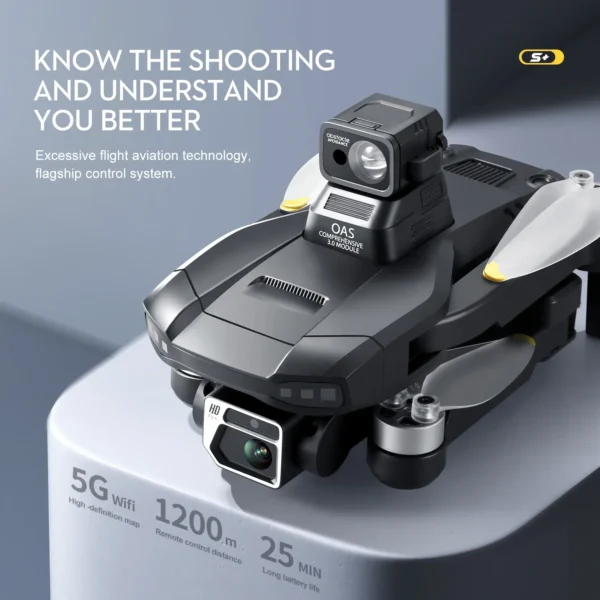 Drone 4K Professional Camera 8K Brushless RC GPS HD Aerial Photography Dual-Camera Omnidirectional Obstacle Avoidance Drone - Image 4