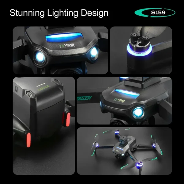 2024 S159 GPS Rc Drone 5G Professional 8K HD Aerial Photography Dual-Camera Omnidirectional Obstacle Avoidance Drone with Screen - Image 3