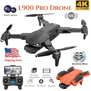 Drone L900 Pro 4K Professional 5G GPS HD Dual Camera Photography Brushless Foldable Quadcopter RC Distance 1.2KM Drones Toys