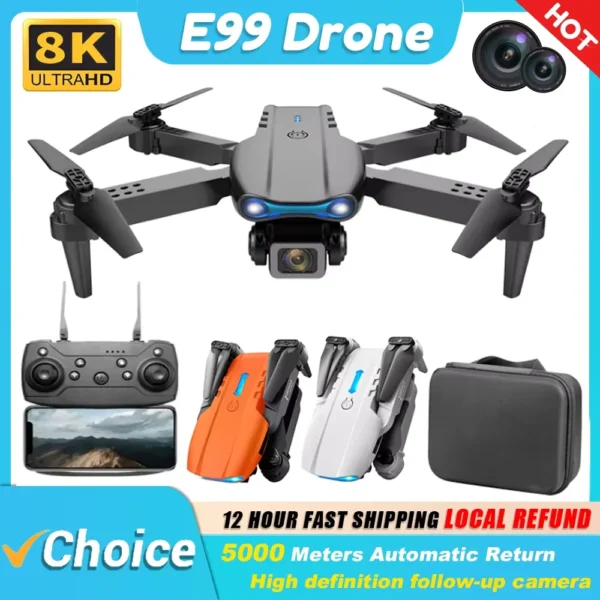 E99 K3 Pro Drone HD Professional 4k drone Dual Camera WIFI fpv Aircraft Quadcopte Obstacle Avoidance Aerial Photography Drone - Image 3