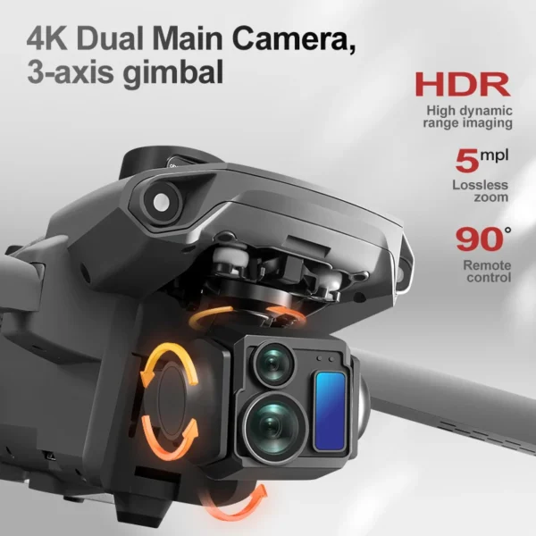 A25 PRO Professional GPS Drone With 8K Camera 3-Axis Gimbal WIFI 360 Obstacle Avoidance Touch Screen FPV Brushless RC Quadcopter - Image 2