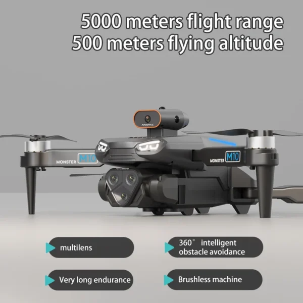 M10 Mini Drone 4K Professinal Camera Brushless Obstacle Avoidance Optical Flow Localization Omnidirectional Quadcopter - Image 6