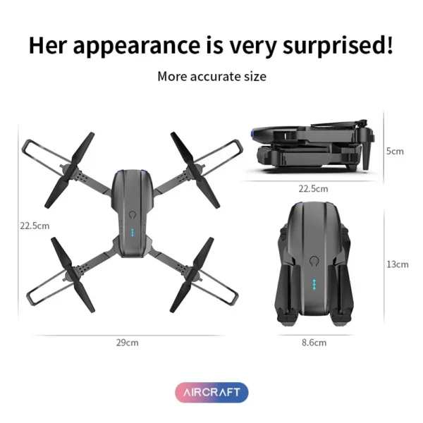 QJ E99 K3 Pro HD 4k Drone Dual Camera High Hold Mode Foldable Mini WIFI Aerial Photography RC Quadcopter Toys Helicopter Dron - Image 5