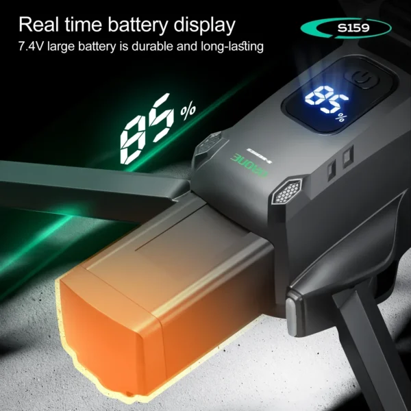 2024 S159 GPS Rc Drone 5G Professional 8K HD Aerial Photography Dual-Camera Omnidirectional Obstacle Avoidance Drone with Screen - Image 4