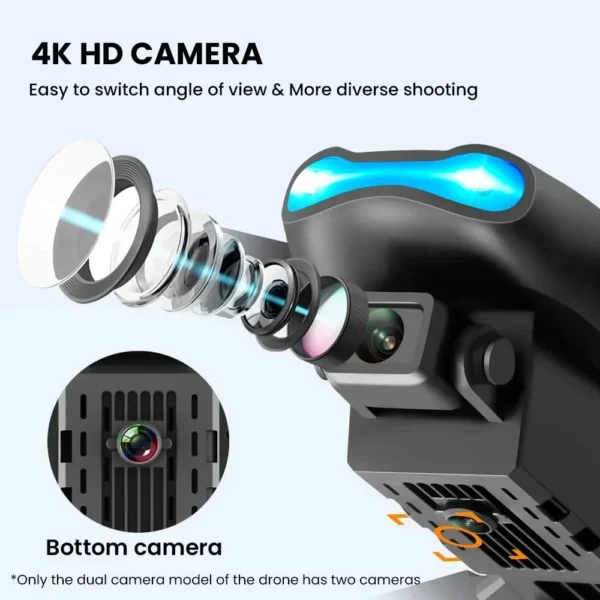 E99 K3 Pro Drone HD Professional 4k drone Dual Camera WIFI fpv Aircraft Quadcopte Obstacle Avoidance Aerial Photography Drone - Image 4
