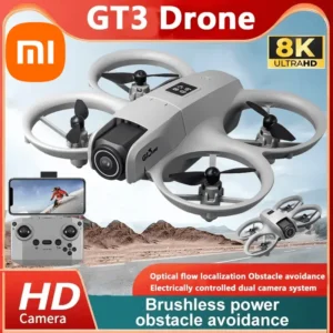 Xiaomi Original GT3 Drone 8K HD Dual Camera Optical Flow Positioning Obstacle Avoidance 5G GPS Remote Control Airplane 15000M