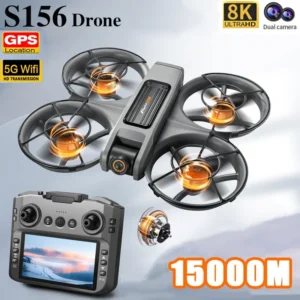 New Drones S156 GPS 8K Professional HD 360° Dual Cameras 5G WIFI Brushless Motors Obstacle Avoidance FPV Foldable Quadcopter Toy
