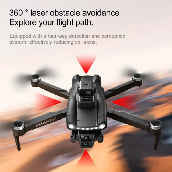 For Xiaomi V198GPS /MAX Drone 8K Professional Brushless Motor Laser Obstacle Avoidance Foldable Quadcopter Aerial Optical RC Toy - Image 2