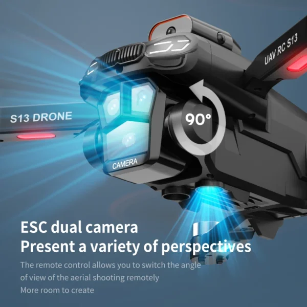For Xiaomi S13 Drone 8K Professional Dual Camera GPS FPV Brushless Motor Optical Flow Hovering Folding Quadcopter Foldable Dron - Image 3