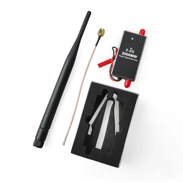 2.4G 2000mW Radio Signal Booster 11dB Mini Amplifier for DJI Phantom Remote Controller RC Airplane FPV Drone Long Range - Image 4