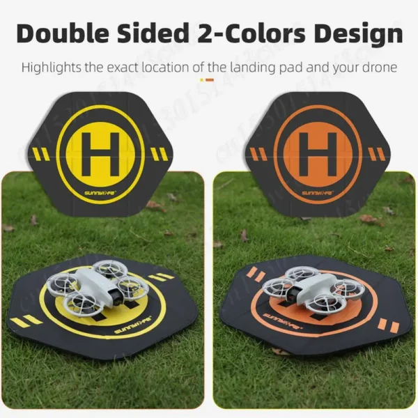 35cm Airplane Landing Pad for DJI NEO/Mini4Pro Drone Accessories Waterproof Foldable Landing Mat Double Sided Drone Parking Mat - Image 4