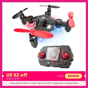 Holy Stone HS190 Mini Nano Drone, Foldable, Portable, Altitude Hold, 3D Flips, Headless Mode, Easy for Beginners