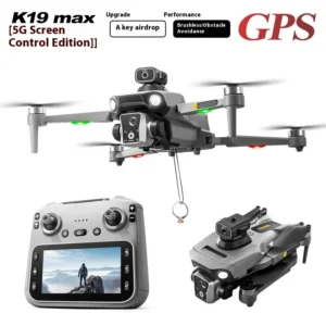 K19max2025 Gps Return Drone 5g 8k Hd Dual Camera Rc Toy With Screen Omnidirectional Obstacle Avoidance Consumer Electronics Gift