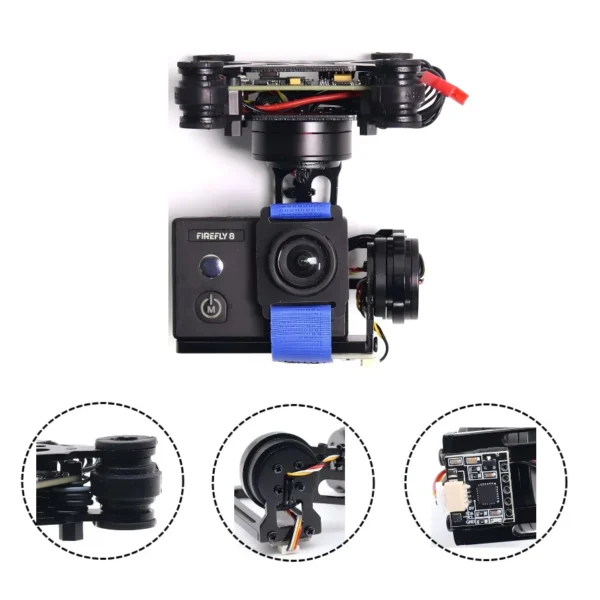 HotRC 3-Axis Brushless Gimbal Camera Mount & 32bit Storm32 Controller Broad For Gopro3/Gopro4/SJ4000/Xiaomi FPV Camera Drone - Image 4