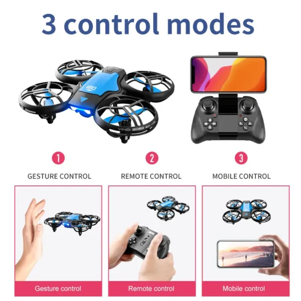 V8 New Mini Drone 4k profession HD 1080P Wide Angle Camera WiFi FPV RC Dron Height Keep Drones Helicopter Kids Toys 4DRC - Image 5