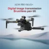AE86 Pro Max+ Digital Image Transmission 3-axis Brushless Touchscreen Laser Obstacle Avoidance HD Remote Control Toys