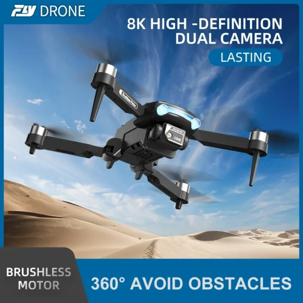 Rc Drone Toy F169 8K Rc Drone High-definition Dual Camera 360 ° Obstacle Avoidance Brushless Motor Four Axis Aircraft Outdoor - Image 3