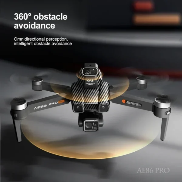AE86 Pro Max+ Digital Image Transmission 3-axis Brushless Touchscreen Laser Obstacle Avoidance HD Remote Control Toys - Image 4