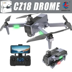 CZ18 8K Drone with Triple-Axis Gimbal,35min Flight Time&5KM FPV Transmission,GPS Auto Return RC Quadcopter for Adults Beginners
