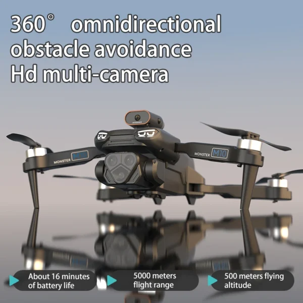 M10 Mini Drone 4K Professinal Camera Brushless Obstacle Avoidance Optical Flow Localization Omnidirectional Quadcopter - Image 5