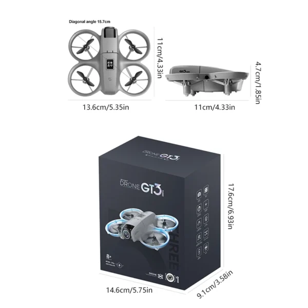 Xiaomi Original GT3 Drone 8K HD Dual Camera Optical Flow Positioning Obstacle Avoidance 5G GPS Remote Control Airplane 15000M - Image 6