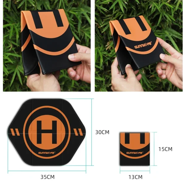 35cm Foldable Landing Mat Double Sided Folding Drone Landing Mat Waterproof Airplane Landing Pad for DJI NEO/Mini4Pro Drone - Image 6