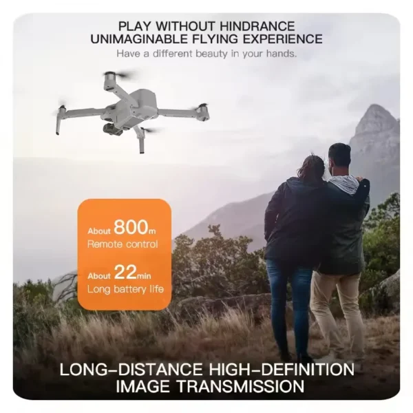 2025 KF102 4K HD GPS Drone with Dual Camera 2-Axis Gimbal Optical Flow WiFi FPV, Foldable Toy for Beginners and Professionals - Image 4