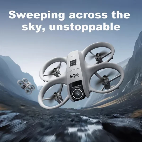 V66 Mini Drone HD Camera 8K 1080P 180 ° Lens Drone Professional Five Side Obstacle Avoidance Helicopter Drone Toy - Image 2