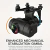 KF102 4K HD GPS Drone with Dual Camera 2-Axis Gimbal Optical Flow WiFi FPV, Foldable Quadcopter Toy for Aerial Photography - Image 4