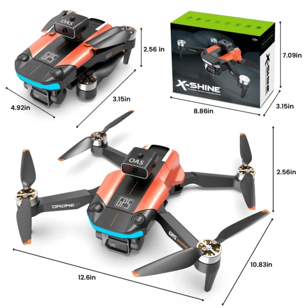 WeFone D99 8K UHD GPS Drone, Foldable, Brushless Motor, VR Mode, GPS Auto Follow, RC Quadcopter,C0. - Image 5