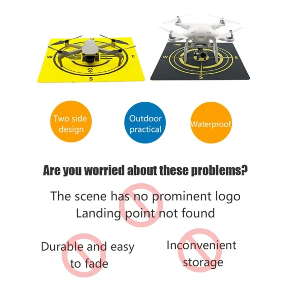 For DJI Avata Drone Landing Pad Foldable Double-side Waterproof Helipad For Mini 3 4 PRO/ FPV/Mavic 3/Air 2/2S Drone Accessoies - Image 3