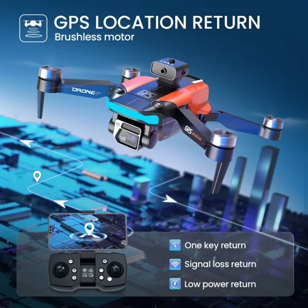 WeFone D99 8K UHD GPS Drone, Foldable, Brushless Motor, VR Mode, GPS Auto Follow, RC Quadcopter,C0. - Image 4