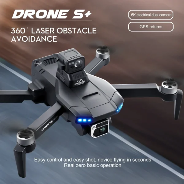 Drone 4K Professional Camera 8K Brushless RC GPS HD Aerial Photography Dual-Camera Omnidirectional Obstacle Avoidance Drone - Image 2