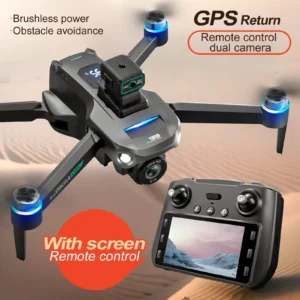 2024 S159 GPS Rc Drone 5G Professional 8K HD Aerial Photography Dual-Camera Omnidirectional Obstacle Avoidance Drone with Screen