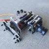 2 Axis Gimbal FPV Gimbal Drone Gimbal with 2 Metal Servos for for Model Aeroplane Cameras Aluminum alloy - Image 2